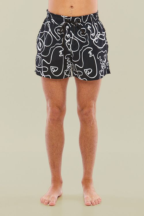 SHORT LUCAS MINIMAL ART MICROFIBRA
