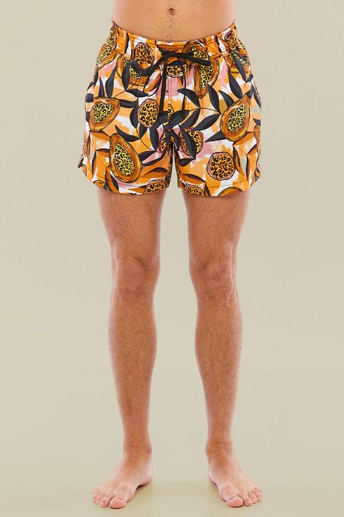 SHORT LUCAS PAPAYA MICROFIBRA