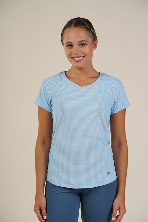REMERA RUNNING MINICUADRO
