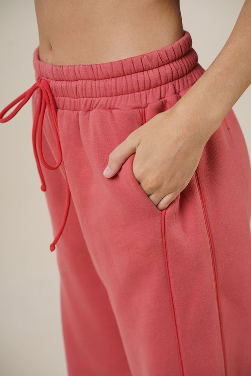 PANTALON CANDACE RUSTICO RIGIDO FRIZADO CON VIVO
