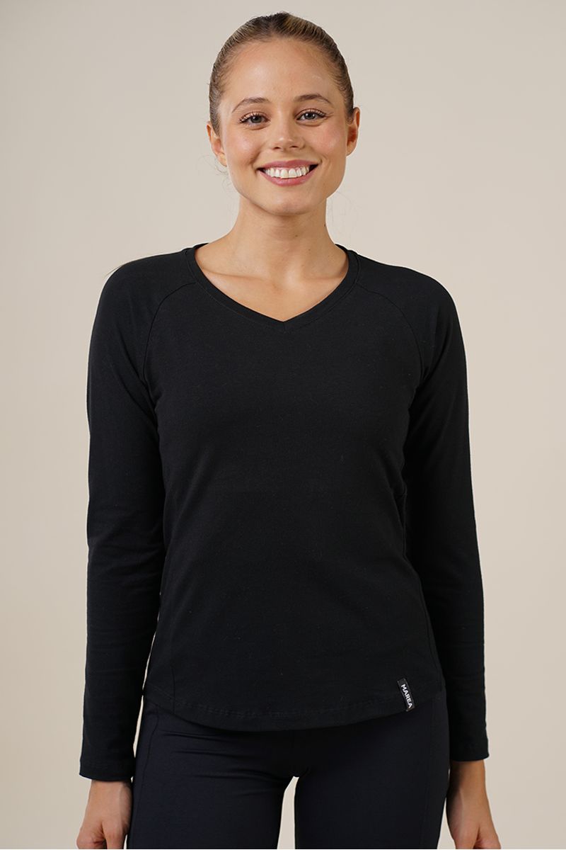 Remera-Running-ML-cuello-en-V-jersey-negro