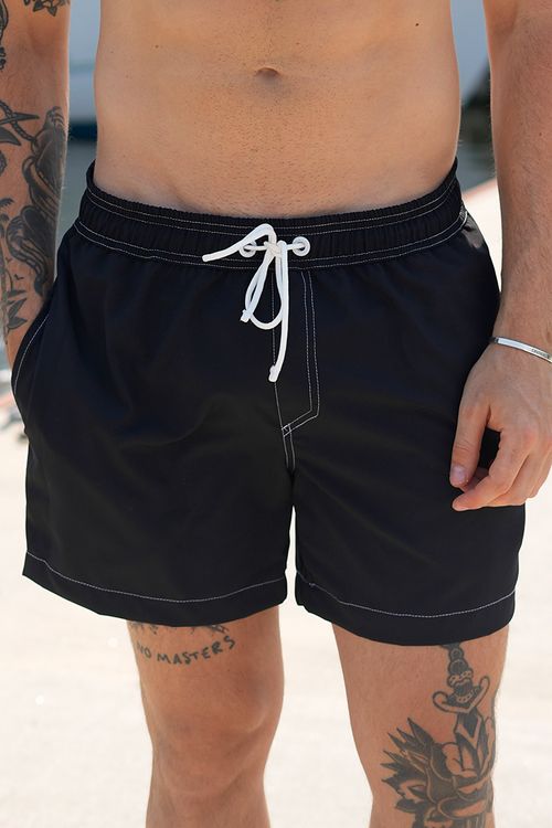 SHORT LUCAS II MICROFIBRA CON LYCRA CON PESPUNTES