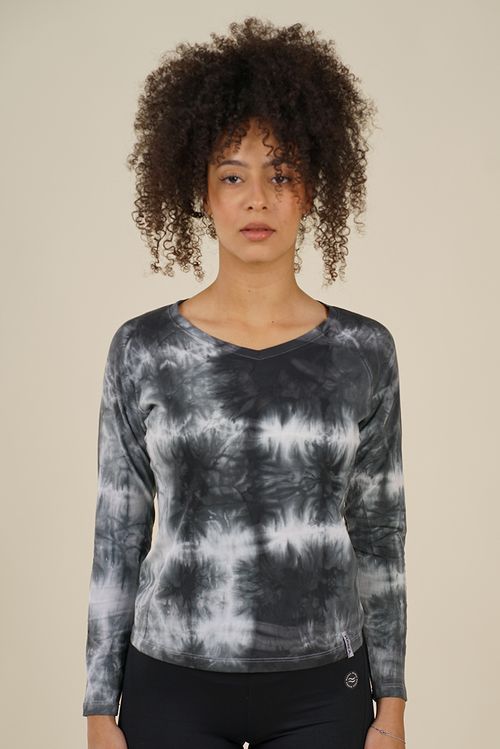 REMERA RUNNING MANGA LARGA BATIK JERSEY ELASTIZADO