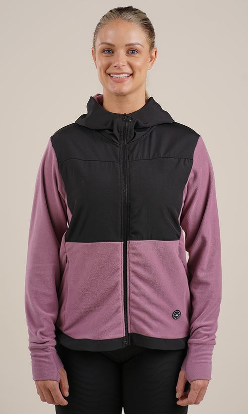 CAMPERA EMILY MICROPOLAR COMBINADA MICROFIBRA CON LYCRA