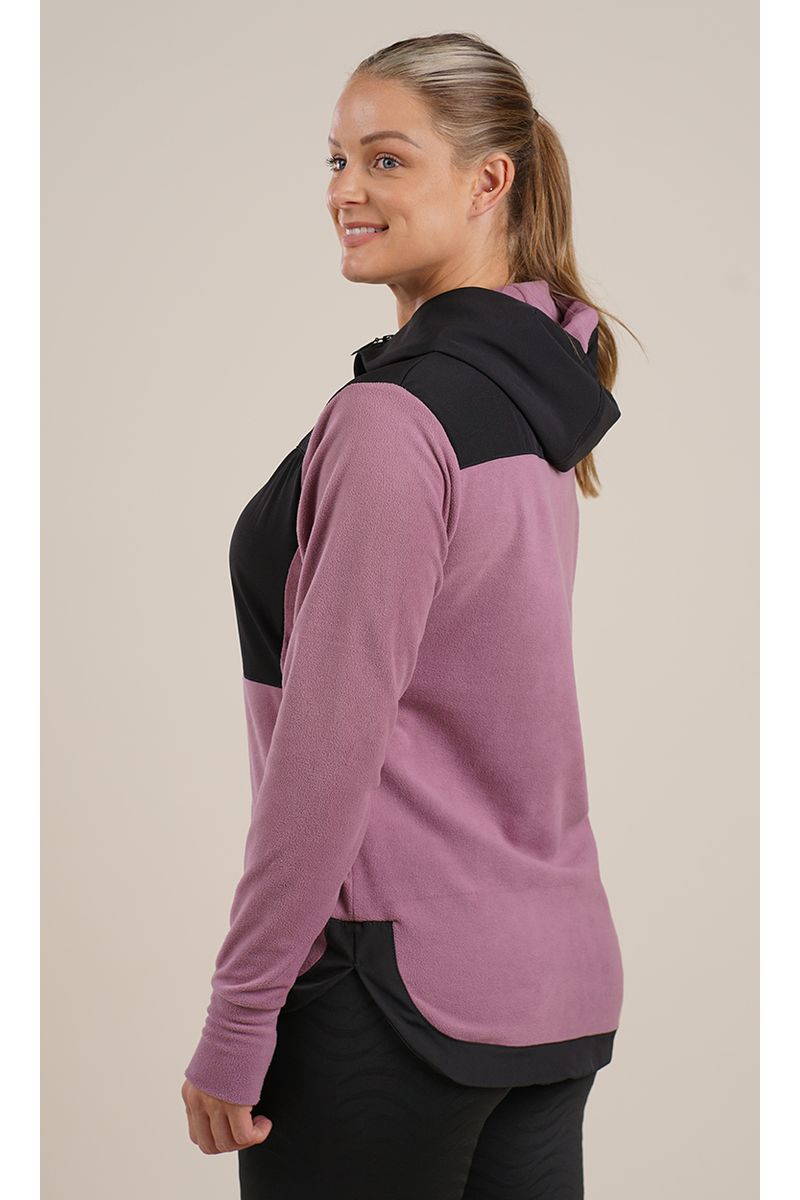 Campera-EMILY-micropolar-y-microfibra-orquidea-mist-y-negro