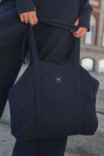 Bolso-Gianina-Campera-y-Pantalon-POLY-rustico-acanalado-azul-marino