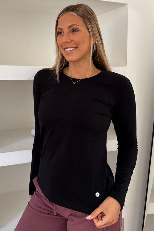 REMERA OLINDA MANGAS LARGAS JERSEY ELASTIZADO