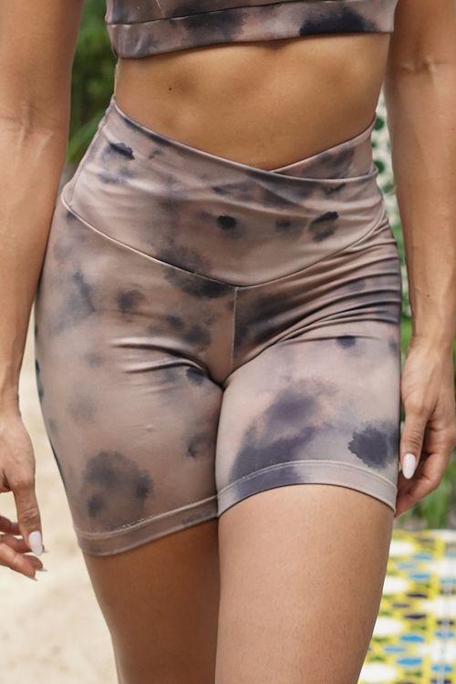 SHORT POPPY II STONE MIST MICROFIBRA