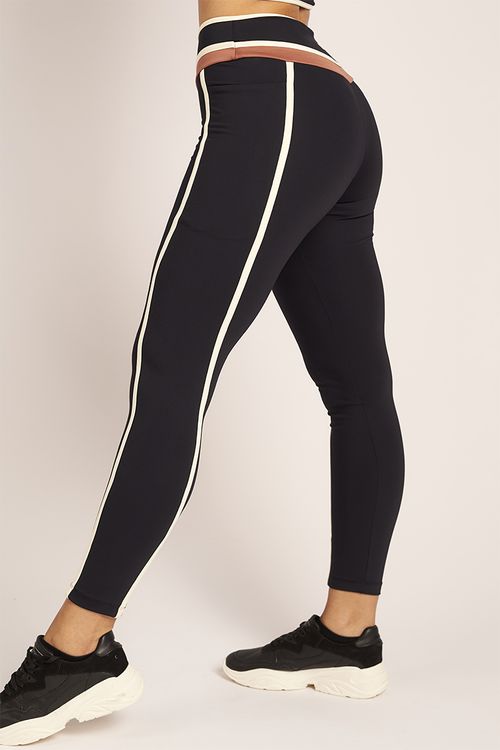 CALZA NIZA LARGA SUPPLEX CON BOLSILLOS CON VIVOS