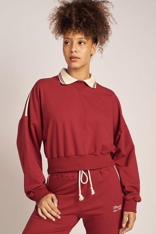 BUZO SHORE CHOMBA RUSTICO ELASTIZADO CON VIVO