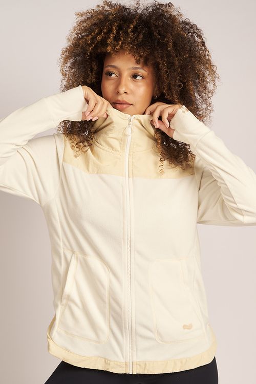 CAMPERA EMILY I MICROPOLAR BOLSILLO COMBINADA MICROFIBR AERO