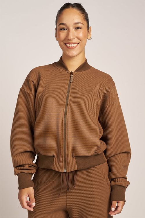 CAMPERA POLY I CON RECORTE RUSTICO ACANALADO