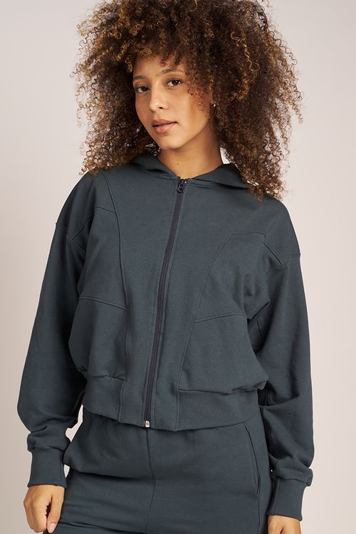 CAMPERA IARA RUSTICO ELASTIZADO CON RECORTES COMBINADO RIBB