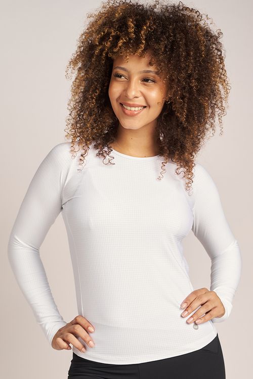 REMERA RUNNING I MANGA LARGA CUELLO REDONDO MINICUADRO