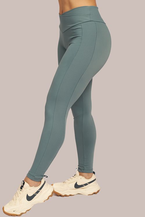 CALZA POPPY CON RECORTE SUPPLEX COMBINADO SUPPLEX ACANALADO